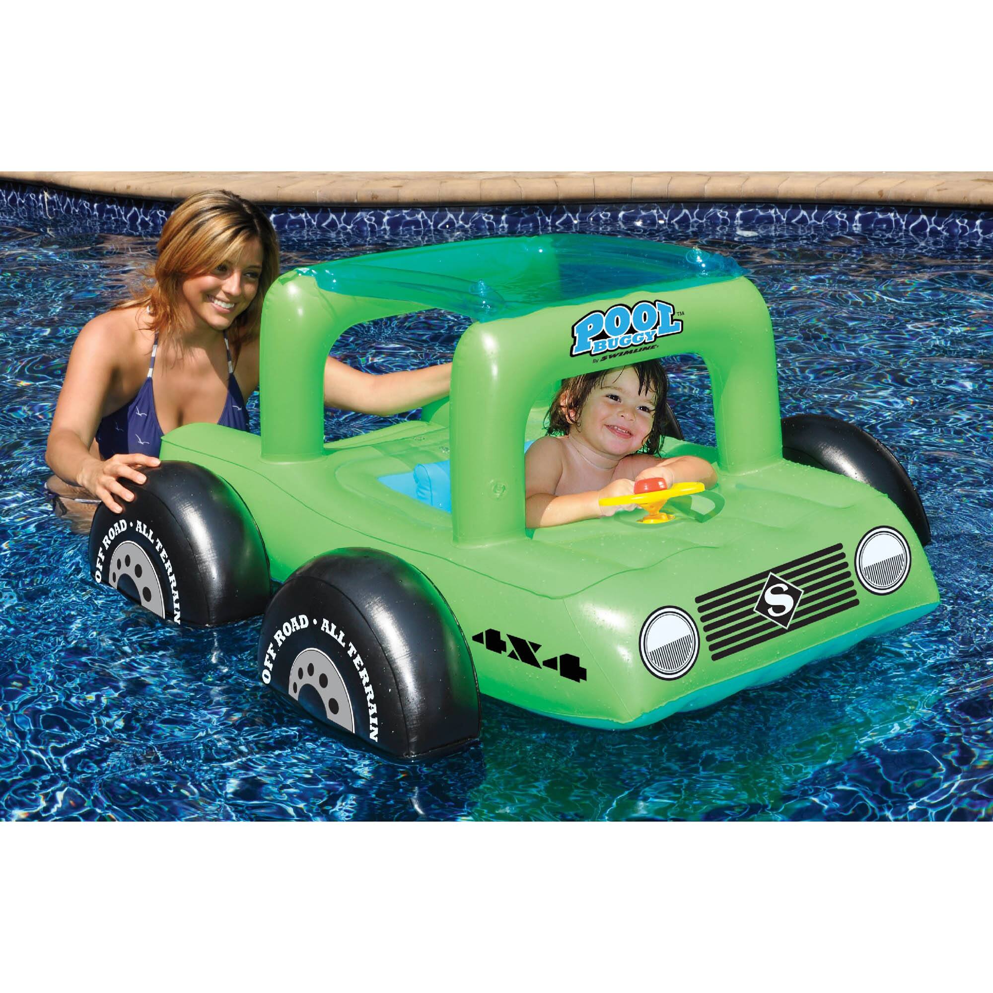 Swim Central 41" Green Swimming Pool All Terrain Vehicle Float for Children